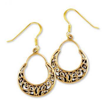 Gypsy Gold Filigree Earrings