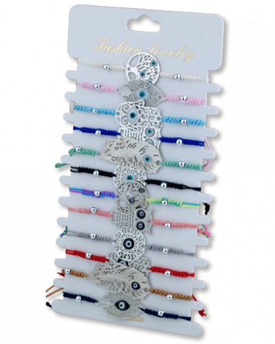 Assorted Filigree Bracelets on card 12 pack