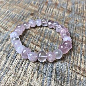 Rose Quartz Bracelet Nuggets 10-12mm x 8-10mm