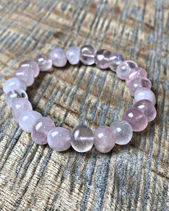 Rose Quartz Bracelet Nuggets 10-12mm x 8-10mm