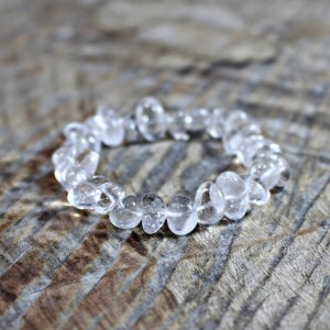 Clear Quartz Bracelet Nuggets 10-12mm x 8-10mm