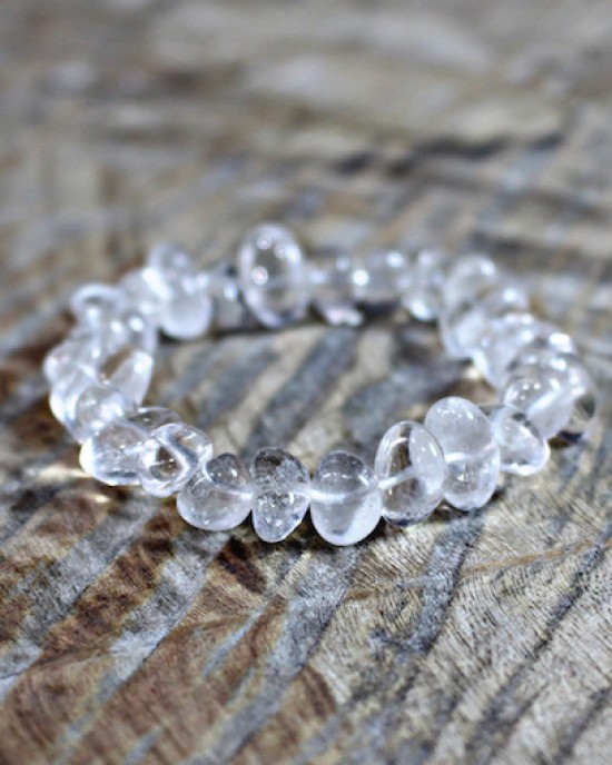 Clear Quartz Bracelet Nuggets 10-12mm x 8-10mm