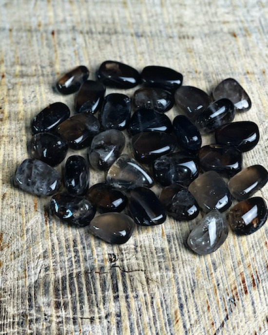 Tumbled Stones A Grade 100gms (Smoky Quartz) 