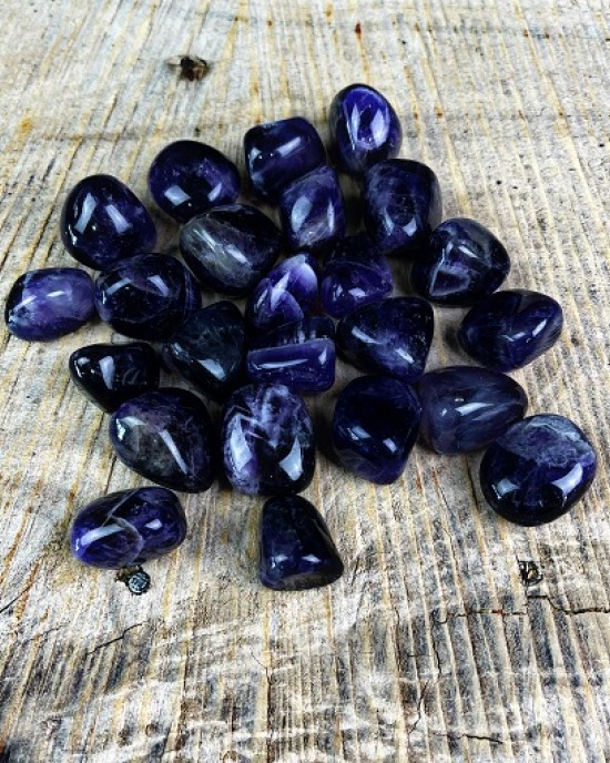 Tumbled Stones A Grade 100gms- (Amethyst)