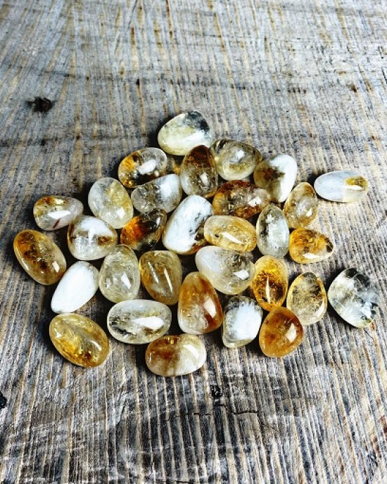 Tumbled Stones A Grade 100gms- (Citrine)