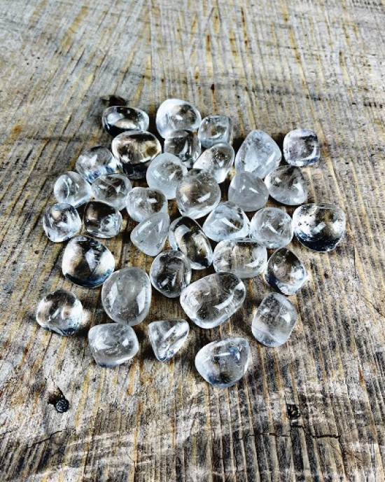 Tumbled Stones A Grade 100gms- (Clear Quartz)