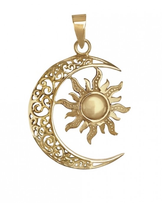 Sun Moon Pendant- 25mm