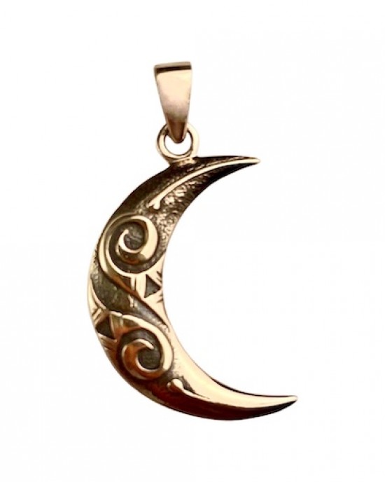 Gypsy Gold Crescent Moon Pendant