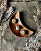 Wooden Crescent Moon Plate (Teak)