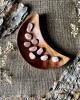 Wooden Crescent Moon Plate (Teak)