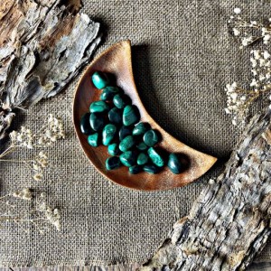 Wooden Crescent Moon Plate (Teak)