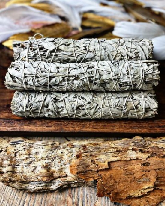 Large White Sage Smudge (22-23cm)- Tool Rolled - 5 Pack