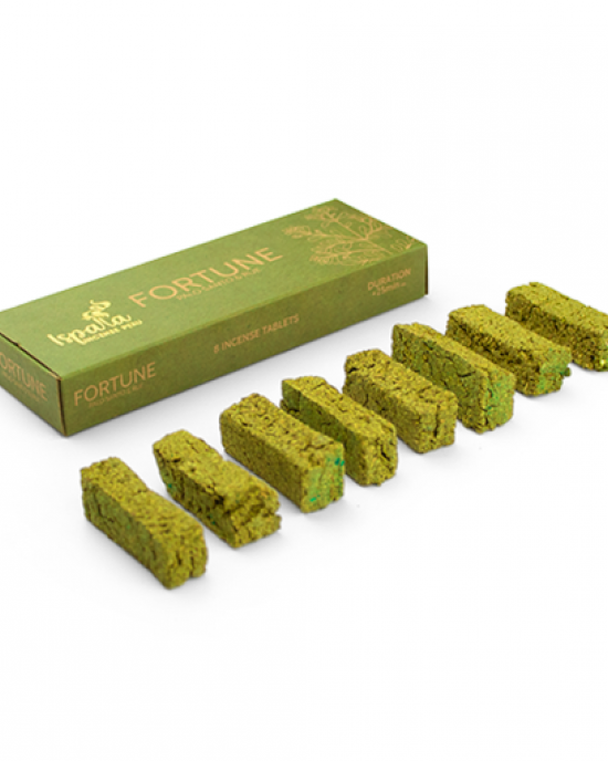 Ispalla Palo Santo & Rue Incense Tablets (Fortune)- 12 packs x 8 Tablets