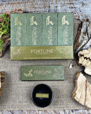 Ispalla Palo Santo & Rue Incense Tablets (Fortune)- 12 packs x 8 Tablets