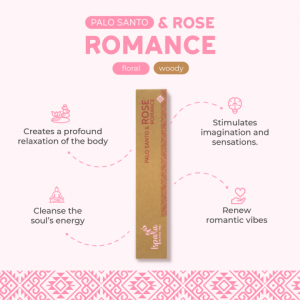 Ispalla Palo Santo & Rose Incense (Romance)- Retail Display Box- 12 packs 