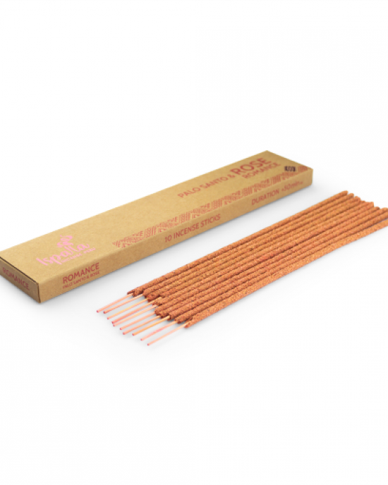 Ispalla Palo Santo & Rose Incense (Romance)- Retail Display Box- 12 packs 