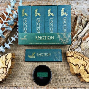 Ispalla Palo Santo & Eucalyptus Incense Tablets (Emotion)- 12 packs x 8 Tablets