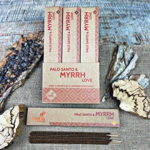 Ispalla Palo Santo & Myrrh Incense (Love)- Retail Display Box- 12 packs 