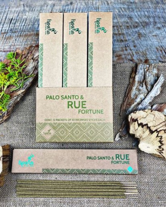 Ispalla Palo Santo & Rue Incense (Fortune)- Retail Display Box- 12 packs 