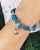 Blue Bead Turtle Peace Bracelet- 10pk- NEW ITEM