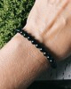 Black Agate Bracelet- 6mm- NEW ITEM