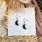 Amethyst Crescent Moon Earrings