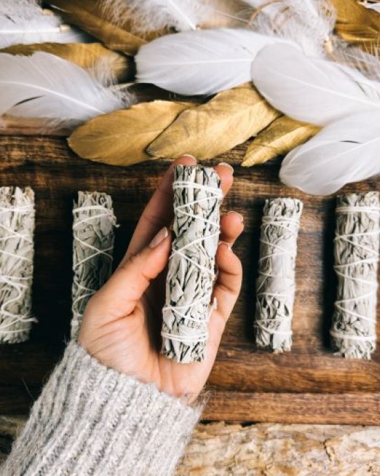 Mini White Sage Smudge Sticks (10-11cm)- THIN- 5pk