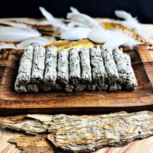 Mini White Sage Smudge Stick (10-11cm)- THIN- 20pk