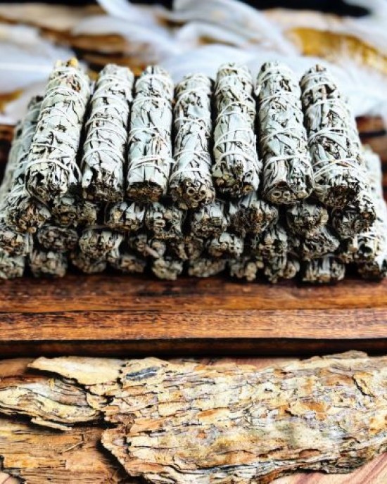 Mini White Sage Smudge Sticks (10-11cm)- THIN- 25pk