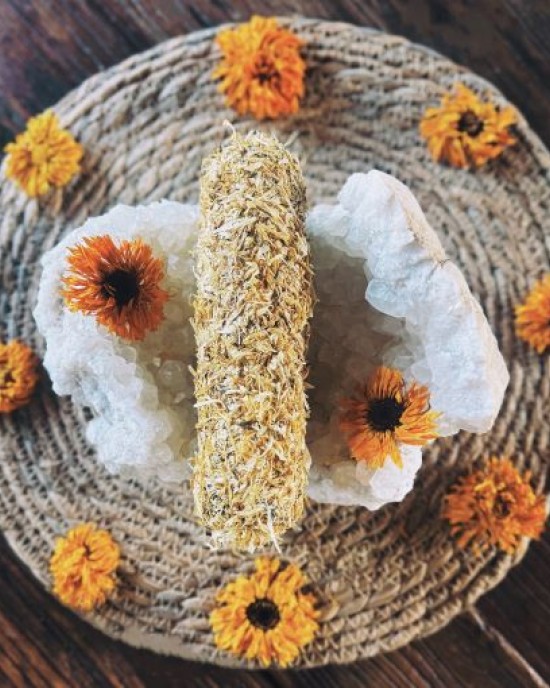 Calendula White Sage Smudge Stick (15cm-16cm) x 1