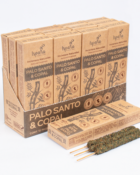 Ispalla Aromas Palo & Copal Incense (Connection)- Retail Display Box- 12 packs 