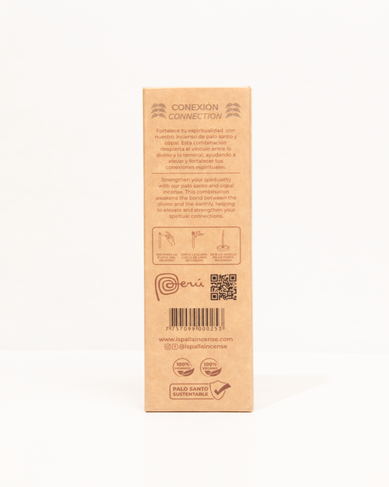 Ispalla Aromas Palo & Copal Incense (Connection)- Retail Display Box- 12 packs 