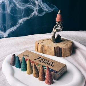 Ispalla Aromas Incense Cones (7 Days of Renewal)- Retail Display Box- 12 packs 