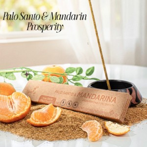 Ispalla Palo Santo & Mandarin Incense (Prosperity)- Retail Display Box- 12 packs 