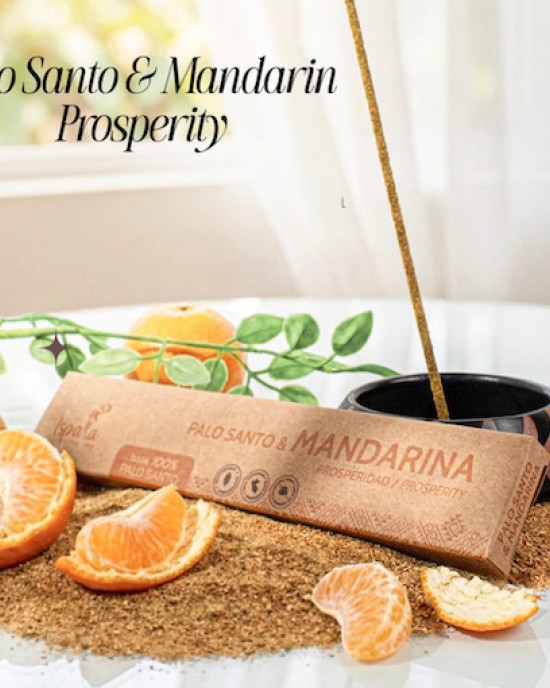 Ispalla Palo Santo & Mandarin Incense (Prosperity)- Retail Display Box- 12 packs 