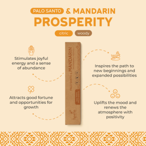 Ispalla Palo Santo & Mandarin Incense (Prosperity)- Retail Display Box- 12 packs 