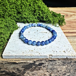 Blue Aventurine Bracelet 6mm- NEW ITEM