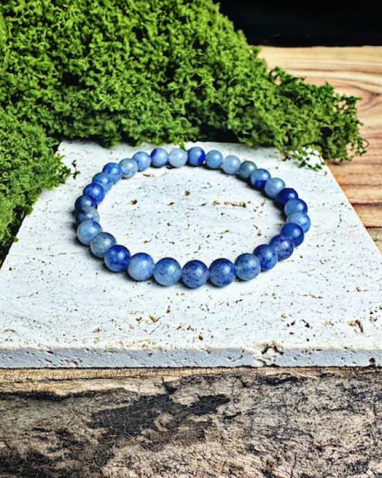Blue Aventurine Bracelet 6mm- NEW ITEM