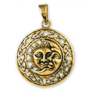 Sun Moon Pendant- 25mm