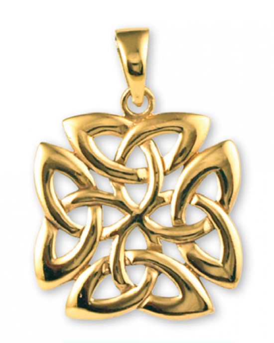 Gypsy Gold Triquetra Trinity Knot Pendant- 22mm