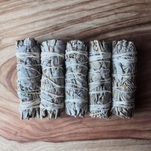SECONDS- Small White Sage Smudge (10-11cm)- Tool Rolled - 50 Pack