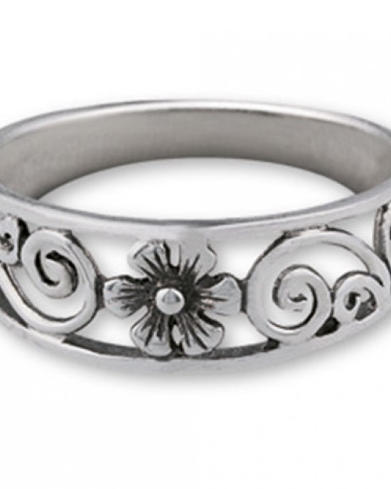 Flower Band Ring