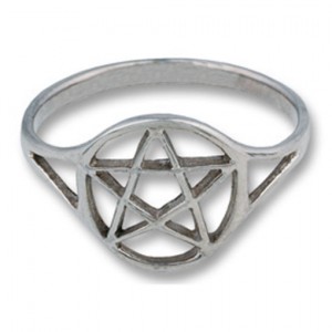 Pentagram Silver Ring