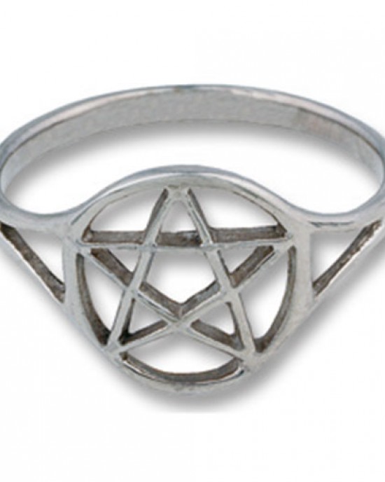 Pentagram Silver Ring