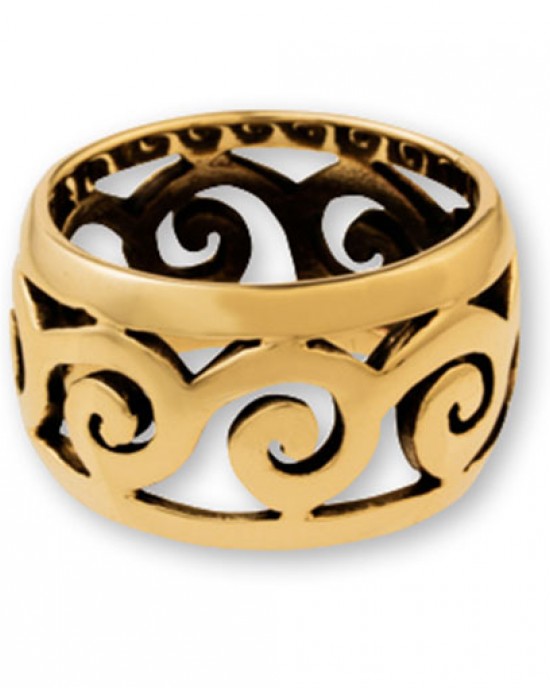 Gypsy Gold Ancient Spiral Ring