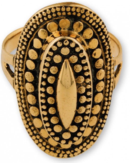 Gypsy Gold Ring- Ornate Oval