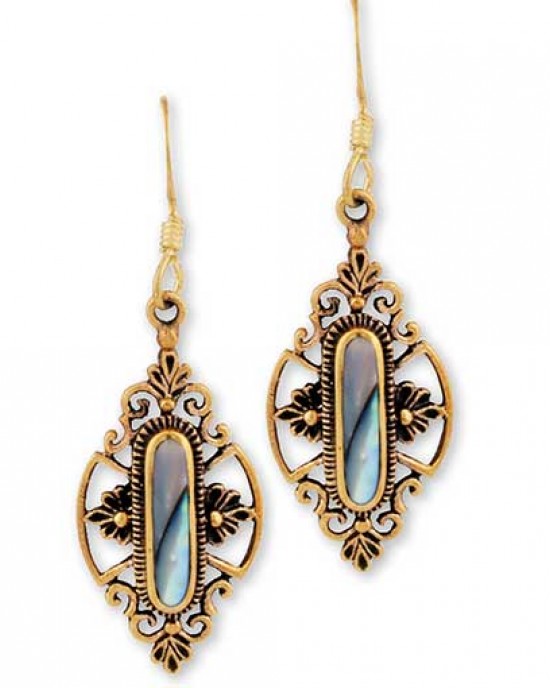 Gypsy Gold Earrings with Stones