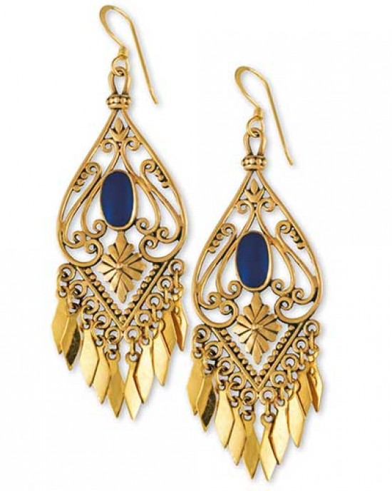 Tassle Gypsy Gold Earrings