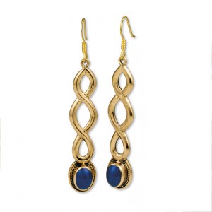 Gypsy Gold Drop Earrings w Stone