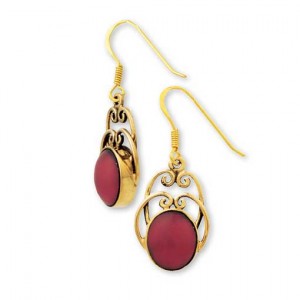 Gypsy Gold Earrings with Stones